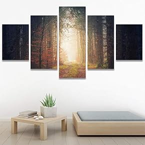 SIGNWIN 5 Panel Canvas Wall Art Setting in...