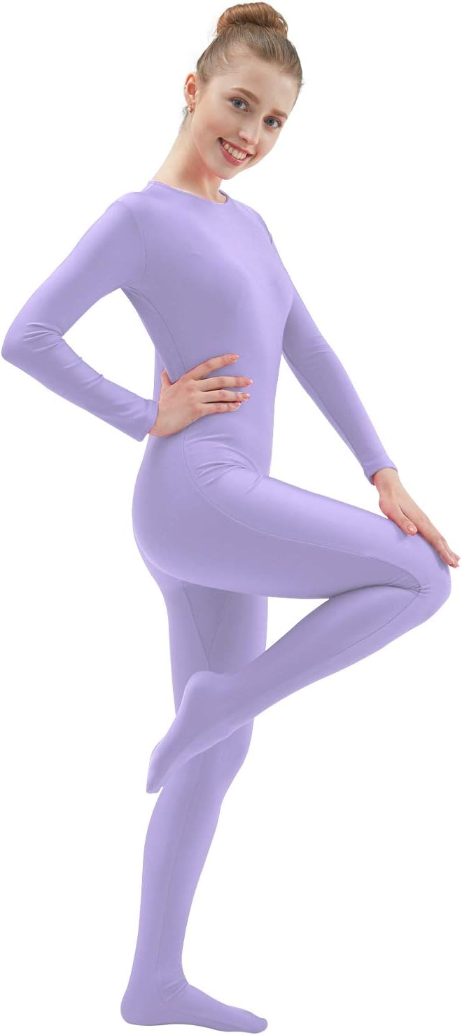 Ensnovo Womens Spandex One Piece Unitard Full Bodysuit Zentai Suit Costume