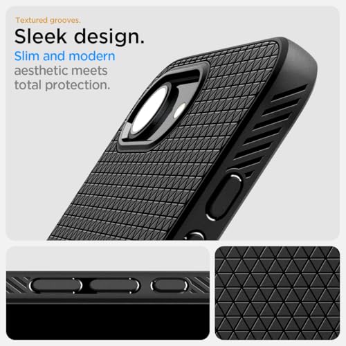 Image of Spigen for iPhone 17e / 16e Case, Liquid Air [Military-Grade Protection] - Matte Black (Pack of 3)