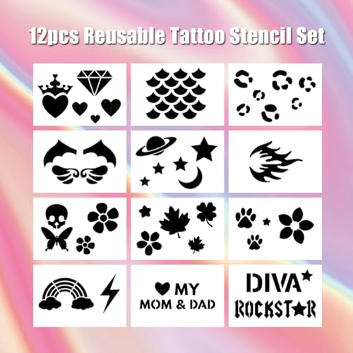 Blow Pen OPAWZ 10 Colores con Plantillas Tatuaje miniatura 5