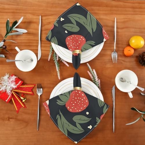 Servilletas de tela YETTASBIN set de 4 20" x 20" miniatura 4