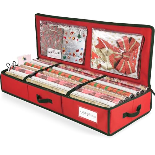 Rangement papier cadeau de Noël Yiomxhi pour placards soignés