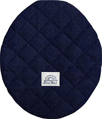 オカトー トイレフタカバー ネイビー U型 O型兼用 LaidBack