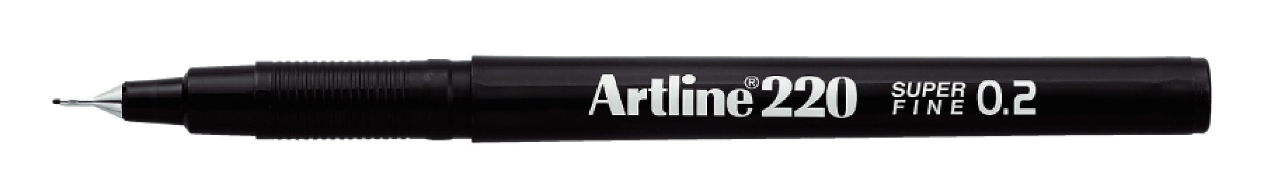 Artline 220 0.2mm Superfine Marker - Black [Pack of 12]