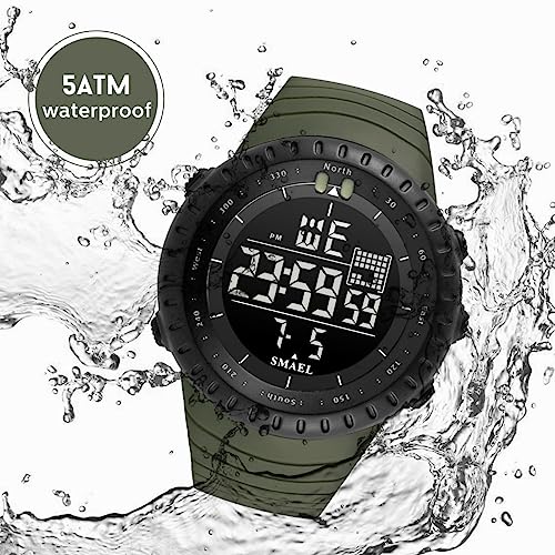 Image of L LAVAREDO Digital Men's Watch (Black Dial Black Colored Strap)
