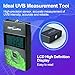 REPTI ZOO UVB Index Meter Handheld Reptile Lamp UV Detector, Digital UVB Tester Reptile Accessories for Lamp Bulb Testing
