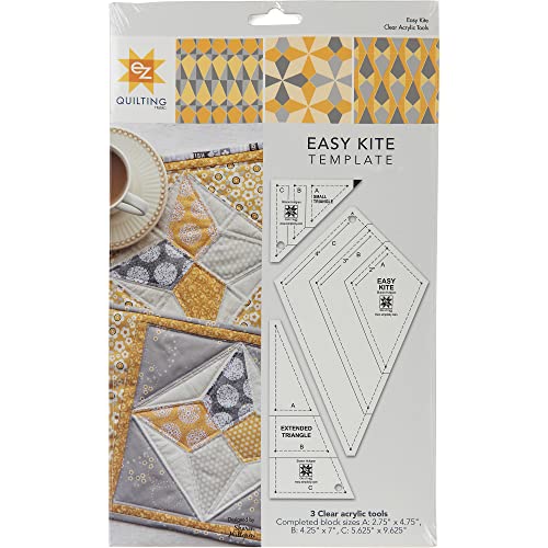 EZ Quilting Easy Kite Set gabarit patchwork règle découpe tissu loisir
