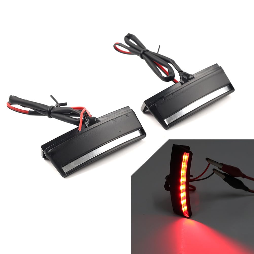 FESTEY Cninba13 Motorcycle Rearview Turn Signal Side Mirror Light LED For Honda GL1800 Gold Wing 01-2017 ABS Red