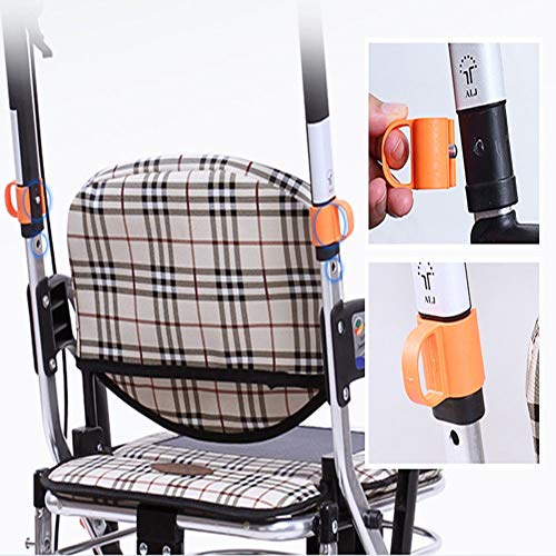 ZHAOHUI Einkaufstrolley Faltbar Universalrad Wagen Alter Mann Mit Sitz Mit Bremse Supermarkt Multifunktion, 2… – Bild 6