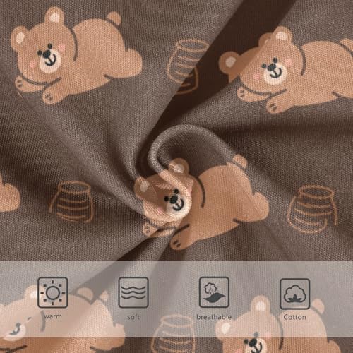 Girls' Underwear Cute Bear Brown Toddle Brief Panties 23014323