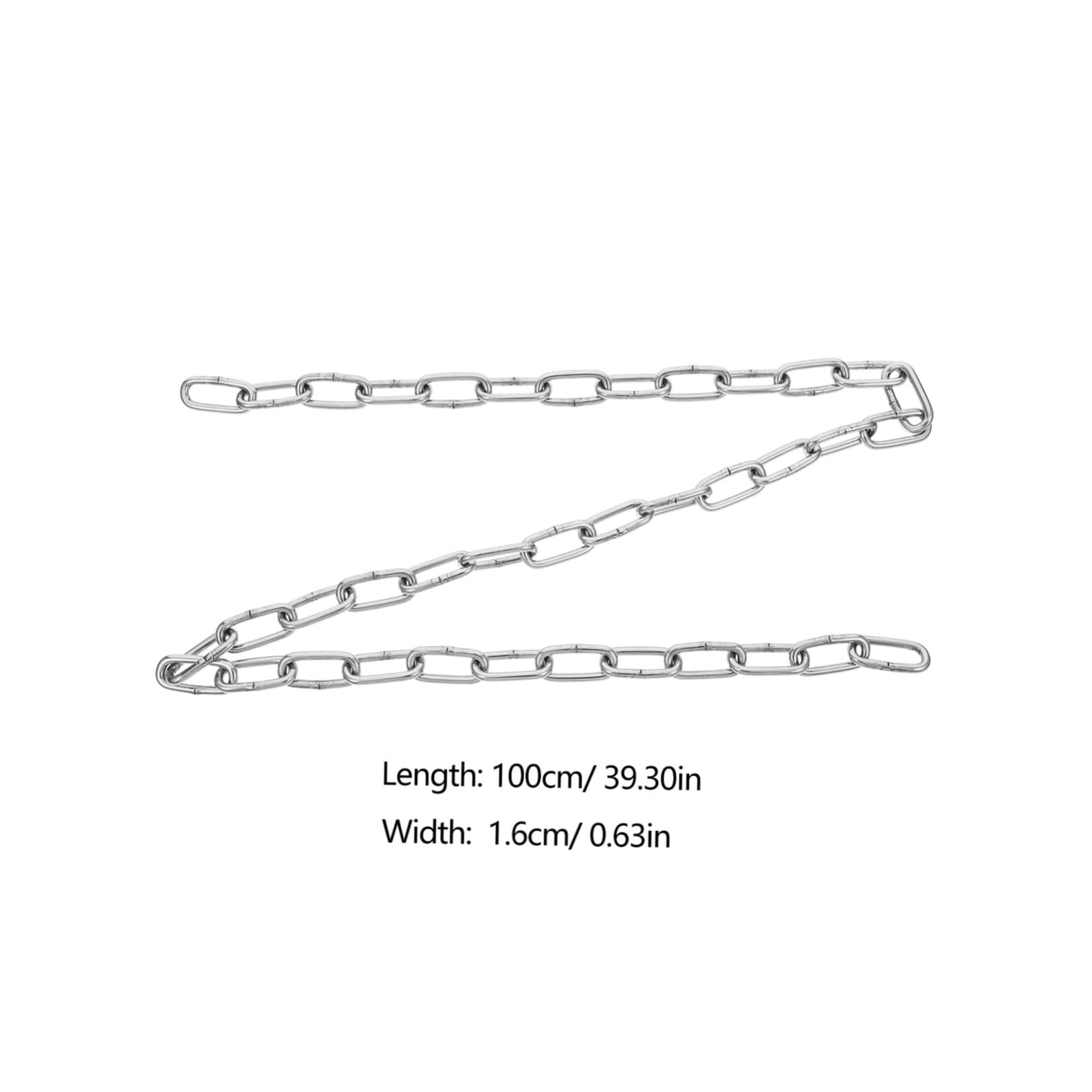 HOLIDYOYO Stainless Steel Multi Function Chain for Outdoor Use Locking Binding Chain for Household Hanging Hammocks Swings and Heavy Objects
