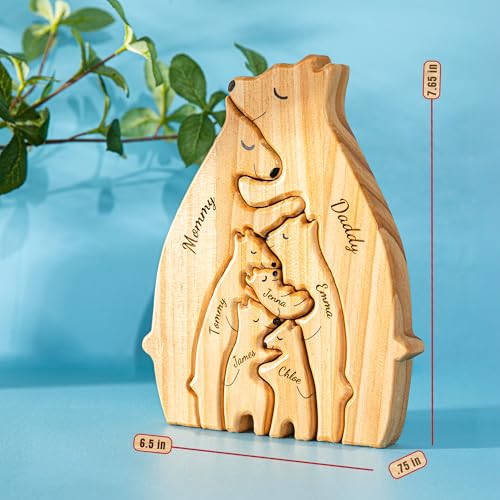 Personalizedwoodenbearfamilypuzzlewithnamescustompuzzlescustomizedgiftsformomdadkidsbabygiftforgrandparentsbirthdaypresentholidayshomedecorhousewarming7bears Urban Country Home Decor Personalized wooden bear family puzzle with names custom puzzles customized gifts for mom dad kids baby gift for grandparents birthday present holidays home decor housewarming 7 bears urban country home decor