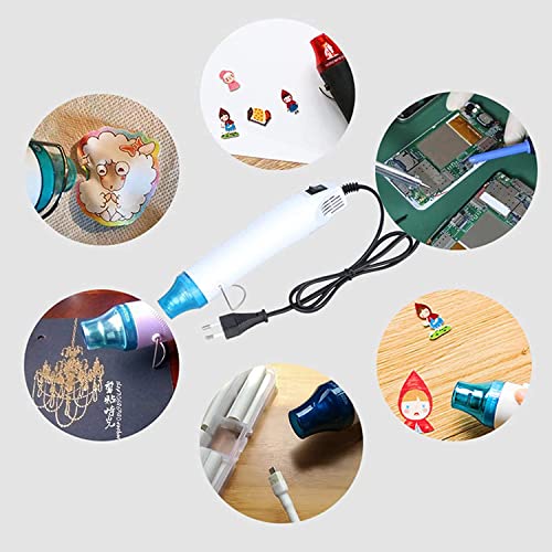 Image of Hetkrishi Handheld Mini Heat Gun Tool for Embossing Resin Art Removing Bubbles 300 Watt(Muilticolor)