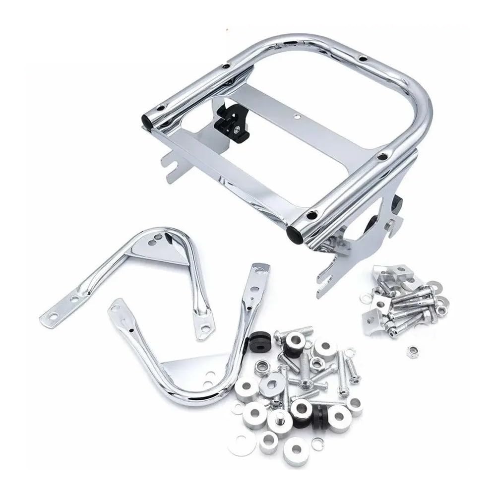 Porte-Bagages Porte-Bagages détachable pour Moto pour Deux Personnes, matériel d'arrimage pour Porte-Bagages pour Touring pour Road King 1997-2008