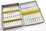 CYNAMED Premium German Dental Surgical Autoclave Sterilization Cassettes Box Rack for 10 Instruments...