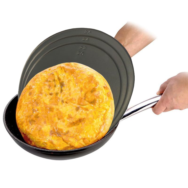 VIRSUS Coperchio Girafrittate Antiaderente 561, Diametro 32 cm, Coperchio in Acciaio Inox, Maniglia a forma di Gallo, Adatto per Pentole e Padelle, Coperchi per Frittate, Crèpes, Omelette (Verde)