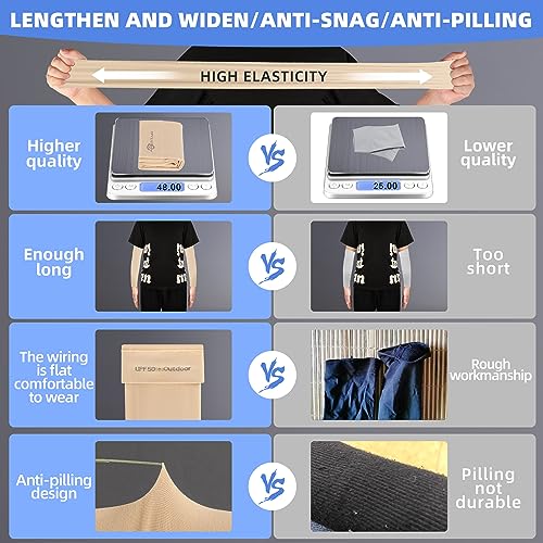 Image of BHYTAKI UV Sun Protection Arm Sleeves, UPF 50 Sports Cooling Arm Compression Sleeves for Men Women Teenager