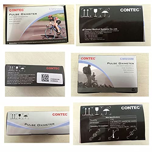 Contec Cms50M Pulse Oximeter Fingertip Blood Oxygen Saturation Monitor Spo2 And Pr Bar Graph Blood Oxygen, Neck/Wrist Cord Led Display, Black #TOP7