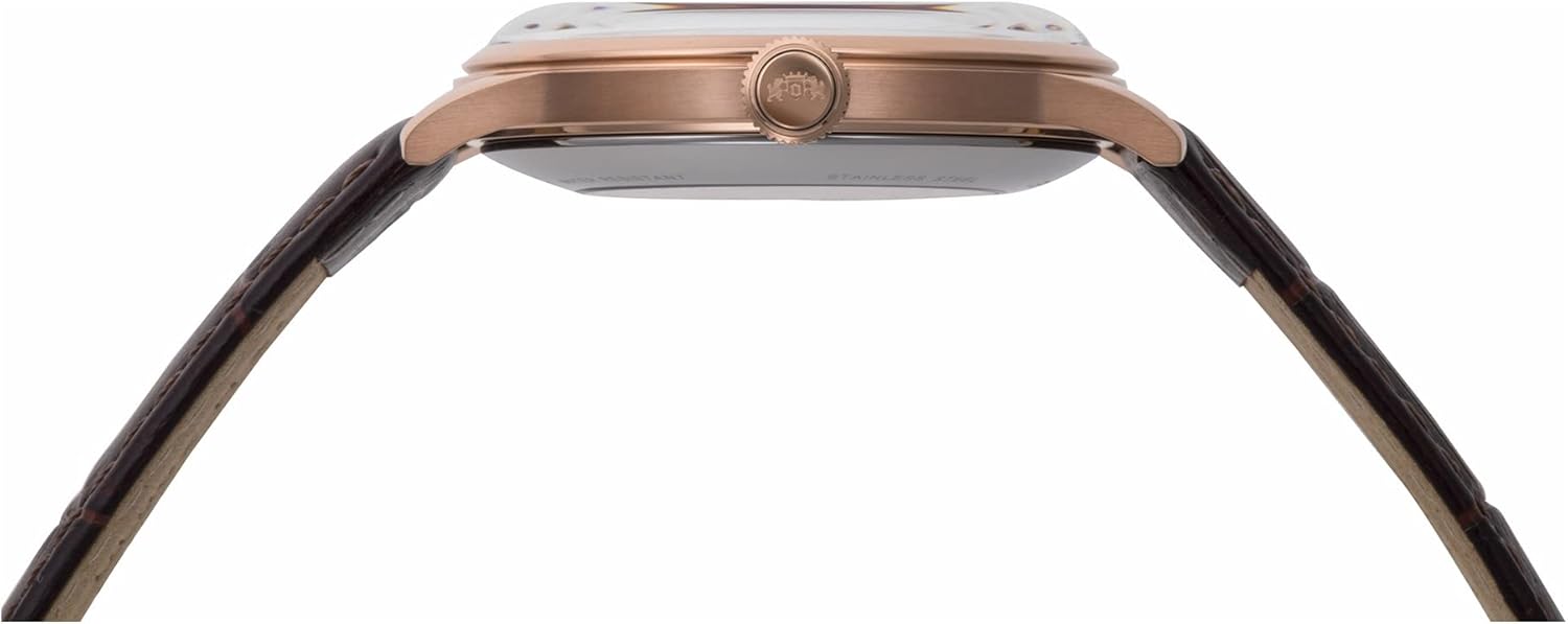 Orient Semi Skeleton - Orologio da polso da uomo automatico e a carica manuale meccanico classico cinturino in pelle Orient Semi Skeleton - Orologio da polso da uomo automatico e a carica manuale meccanico classico cinturino in pelle