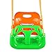 Profun Balançoire Bébé Enfants 3 en 1 Siège d'Oscillation Détachables Accrochant la Chaîne Résistante Swing Set (Vert)