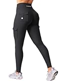 CoreFlex Workout Cargo Leggings with Pockets for Women Hidden Scrunch Butt Lifting Leggings Gym Yoga Pants