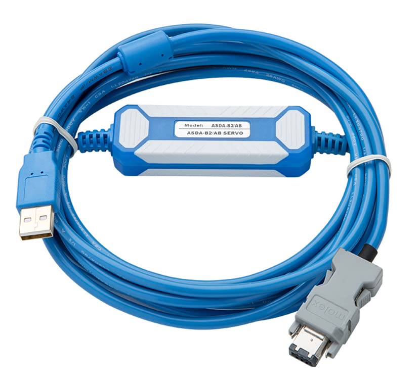 ASDA-B2/AB for servo Drives ASDA-B2 AB A2 Download Cable CN3 Interface Gold Plated (Blue 3m)