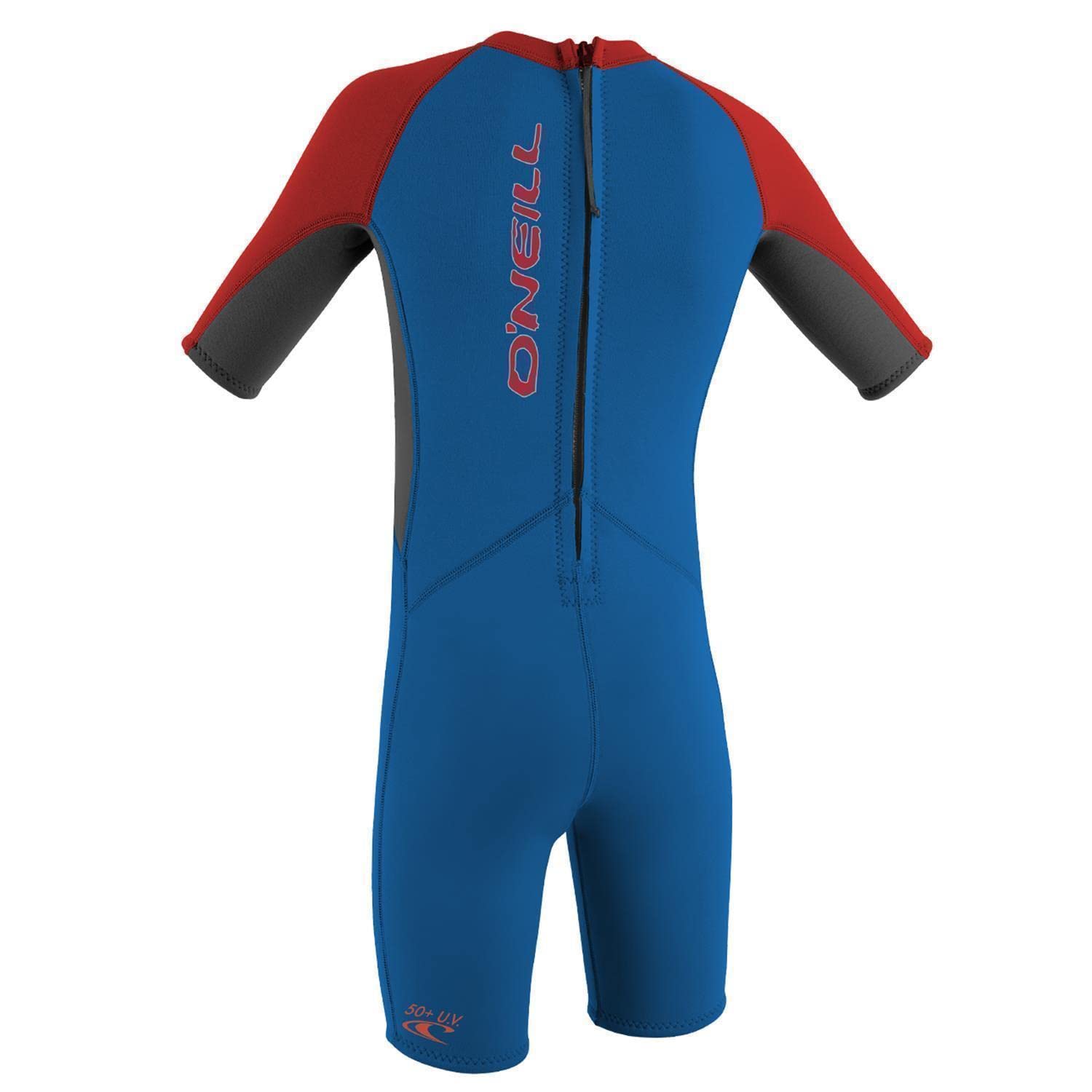 O'NEILL 2025 Réacteur 2 mm Back Zip Shorty Néoprène 4867 - Ocean/Graphite/Rouge