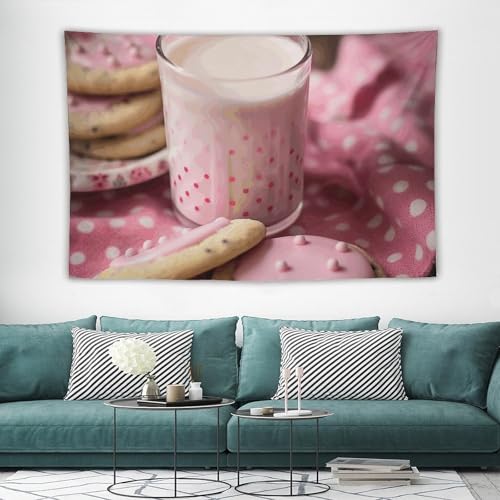 Tapisserie murale large couverture légère motif amusant et rétro tissu doux