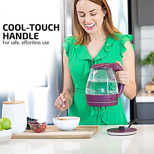 OVENTE Glass Electric Kettle Purple thumbnail 10