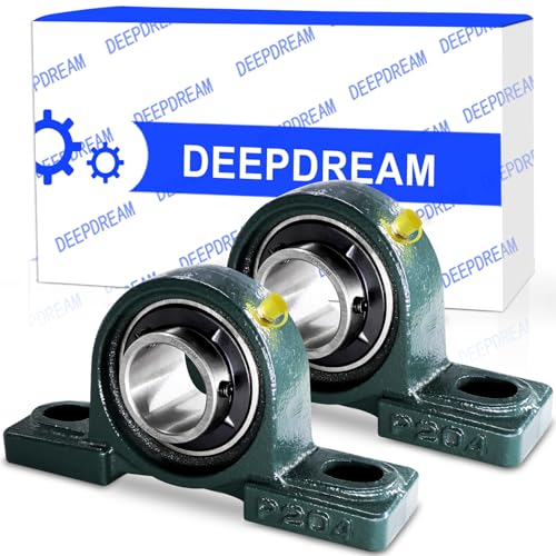 2 Pcs UCP204-12 Pillow Block Bearing 3/4" Mounted Bearings P204 Chrome Steel Bearings Self-Alignment
