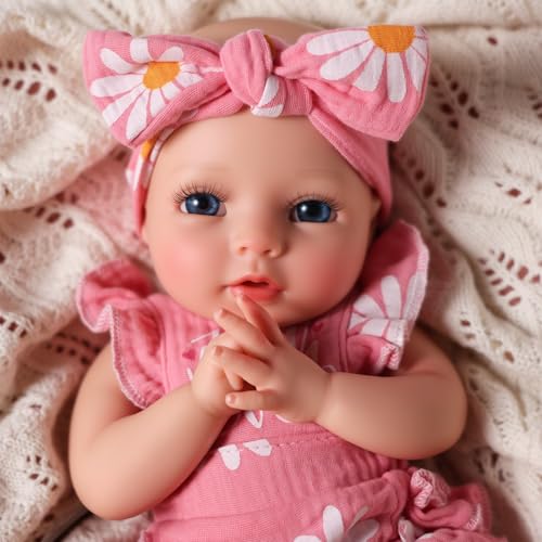 Muñeca Bebé Reborn Silicona Realista 12 Pulgadas miniatura 4