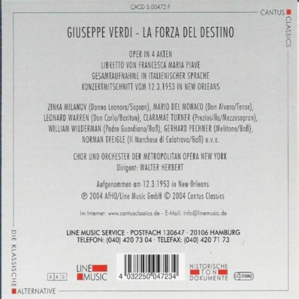 VERDI,G. - La Forza Del Destino - Amazon.com Music