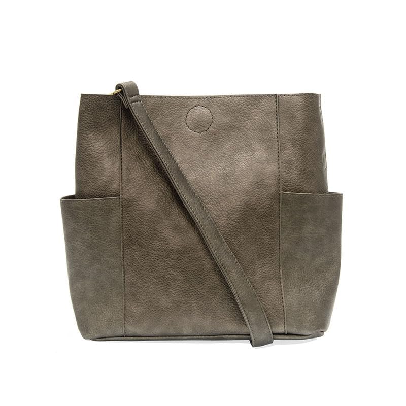 Image of Joy Susan Side-Pocket Bucket Bag: Kayleigh Crossbody