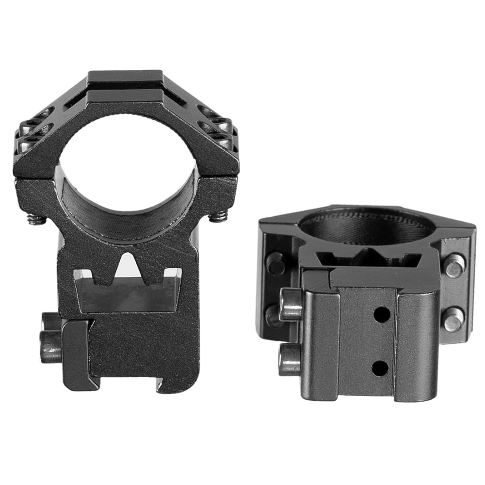 Una Coppia 25.4mm Anelli di Montaggio Ottico Dovetail Doppio Nail Base 11MM Rail Altezza Sella