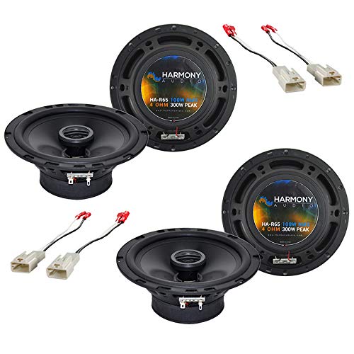 Harmony Audio HA-R65 Compatible con Scion tC 2014-2014 Serie Rhythm estéreo de coche de 6.5 pulgadas de repuesto de altavoces y parrillas de 300 W y