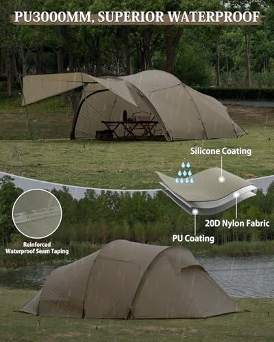 Carpa túnel ultraligera para 4 personas miniatura 5