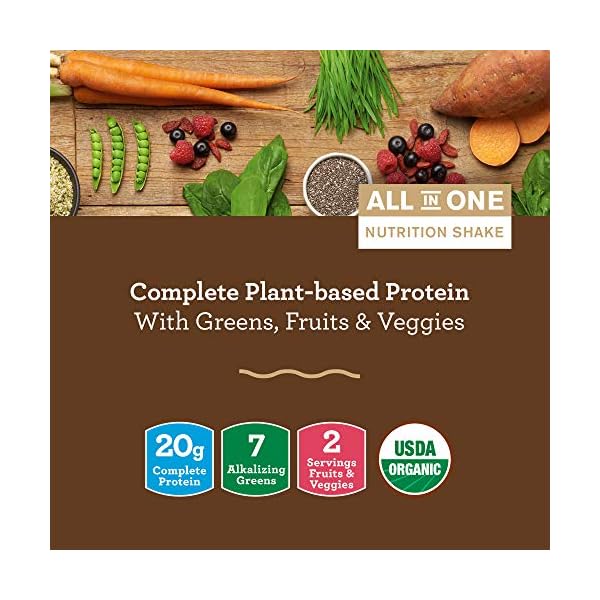 Amazing-Grass-Protein-Superfood-Vegan-Protein-Powder-All-in-One-Nutrition-Shake-Rich-Chocolate-18-Servings Amazing Grass Vegan Protein Superfood, All in One Nutrition Shake with Beet Root Powder, Rich Chocolate, 22.9 Oz