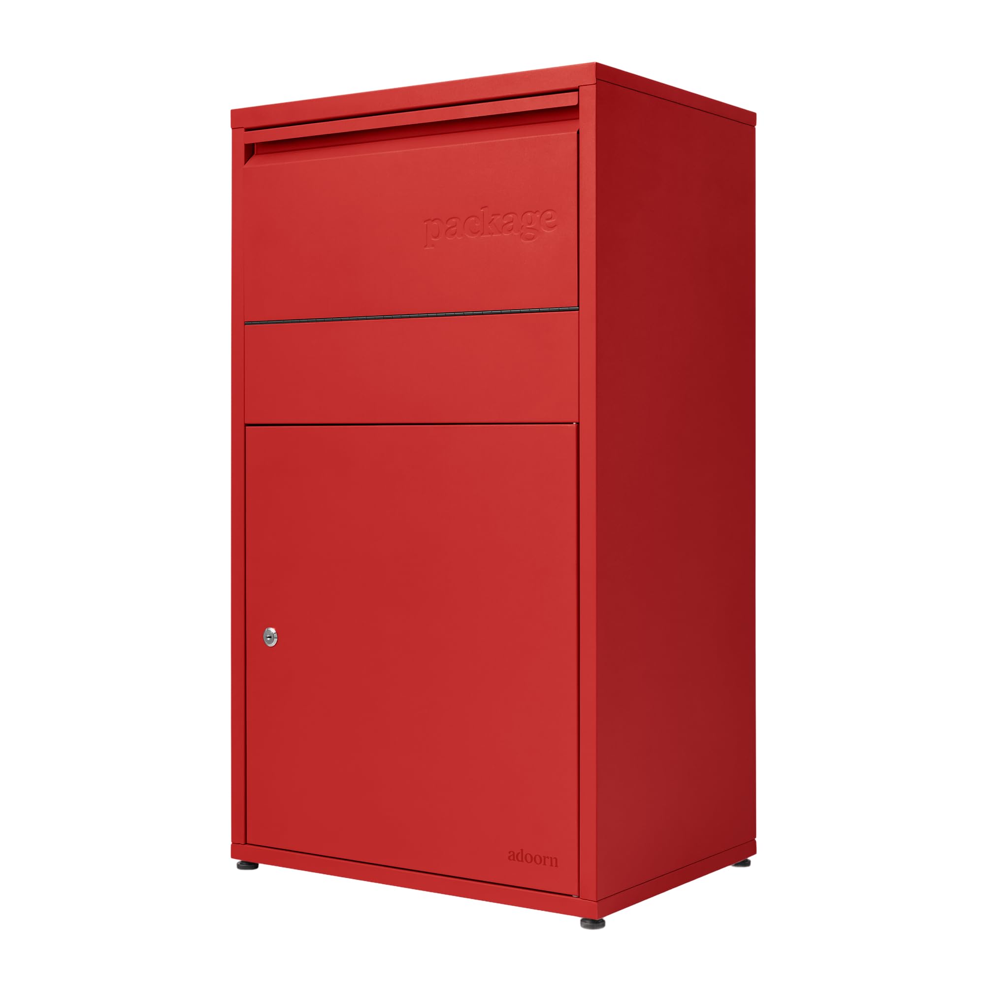 adoorn Modern Large Locking Package Delivery Boxes for Outside - Red Red