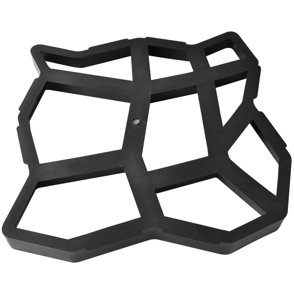 vidaXL Set 2 moldes de pavimento para el jardín, 42 x 42 x 4 cm