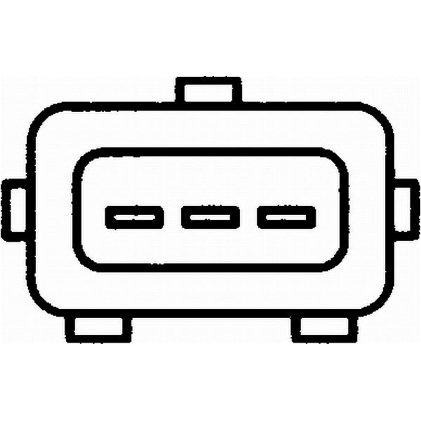 HELLA 6PG 009 108-541 Klopfsensor - 12V - 3-polig - Kabel: 350mm - Steckergehäuseform: eckig | 6PG 009 108-541 passend für Caddy Corrado Golf Passat Transporter