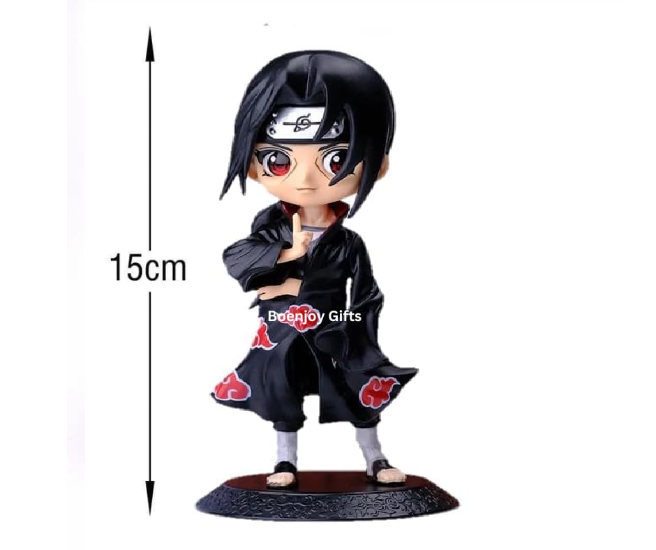 Image of BOENJOY Gifts- Anime Itachi Action Figure | for Home Decors, Office Desk and Study Table | 15 cm | Q Posket