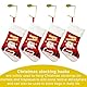 KEYIDO 4 Stück Weihnachtsstrumpf Halter Gold Kaminhaken Weihnachtsstrümpfe Metall Deko Weihnachten Stocking Holder Christmas Nikolausstrumpf Haken Weihnachtsstrumpfhalter Anti Rutsch
