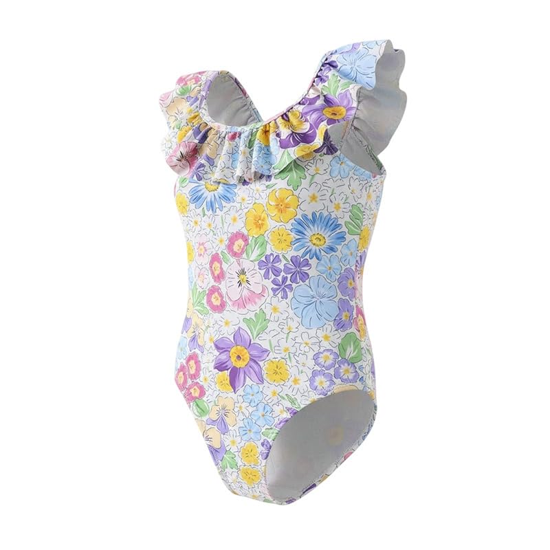 Image of Angel season Girls Swimsuits Kids Bathing Suit One Piece Swimwear with UPF 50+ Cute