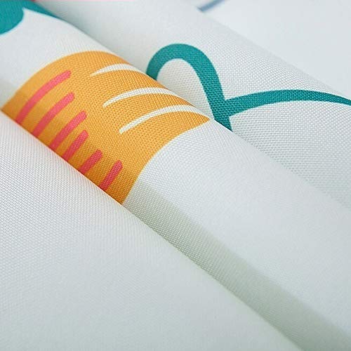 Kids Lion Shower Curtain Cartoon Animals King Bath Curtain Set, Washable Fabric Kids Bathroom Shower Curtains With Hooks Blue Yellow (71Wx71H Inches) #TOP5