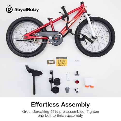 image for RoyalBaby EZ Kids Bike, 18 Inch Wheel Bicycle with Quick Release Crank