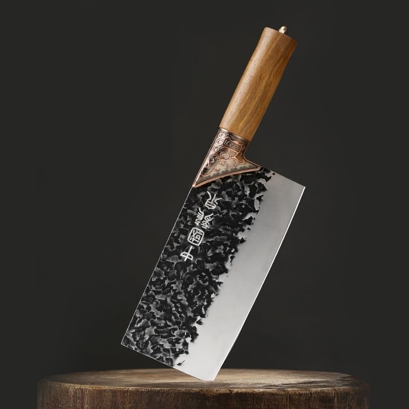 Cleaver Knife, Hand Forged Sharp Meat Cleaver Household Chopping Dual-use Knife