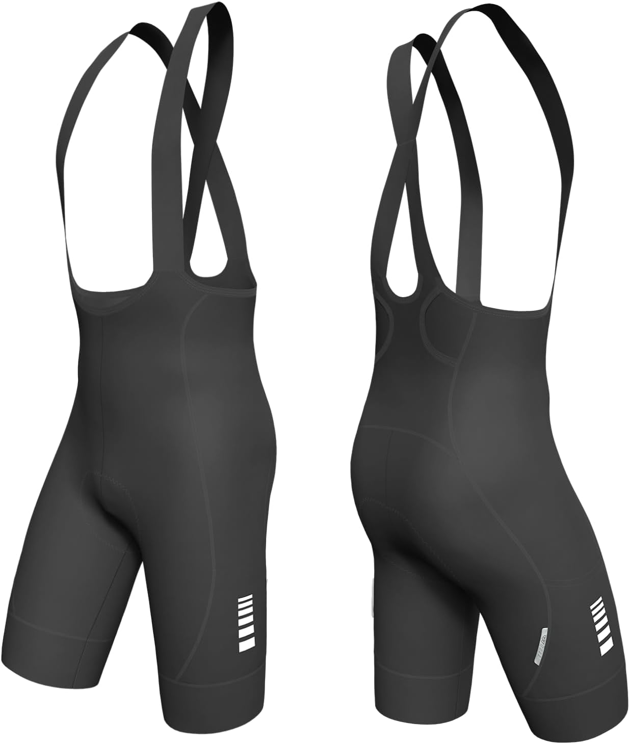 Lo.gas Men's Cycling Bib Shorts 3D Padded Bike Shorts High Stretch Quick-Dry 3 Pockets & 2.56 Inch Non-Slip Leg Grippers