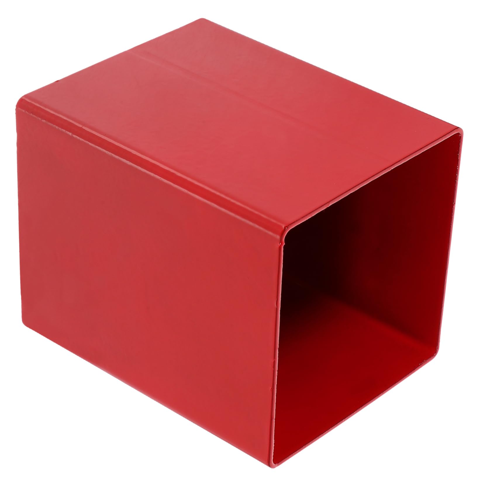 SHINEOFI Portalápices de Mesa de Metal Rojo, Cubo para Guardar Lápices