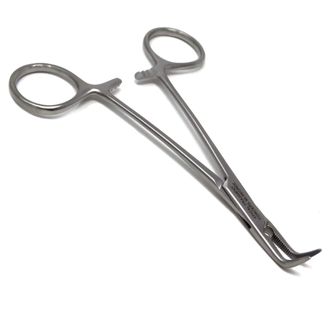 Apical Peet's Fragment Forceps #697A, 90º Angled Tips 5