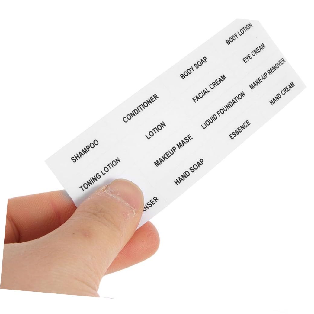 ARTIBETTER 5 set Etichette Per Prodotti Per La Cura Della Pelle Etichette Per Bottiglie Impermeabili Adesivi Per Bottiglie Di Lozione Adesivi Per Bottiglie Di Prodotti Per La 20 fogli*5